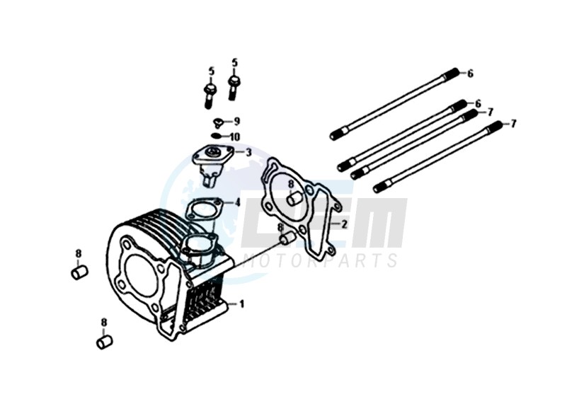 CYLINDER / TOP GASKET / LOWER GASKET image