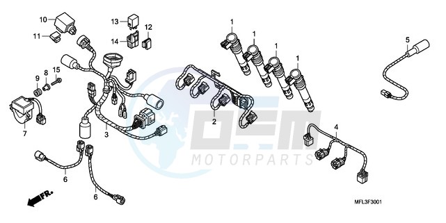 SUB HARNESS (CBR1000RR) blueprint