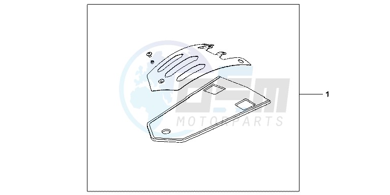 CHROME REAR FENDER PANEL blueprint