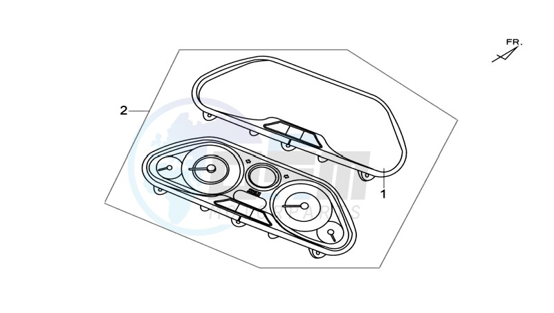 DASHBOARD / SPEEDOMETER CABLE / WIRING HARNASS image