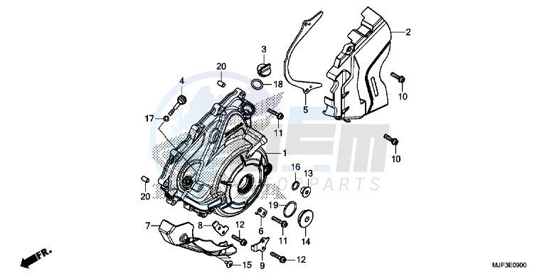 LEFT CRANKCASE COVER image