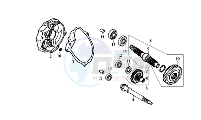 MISSION CASE - DRIVE SHAFT blueprint