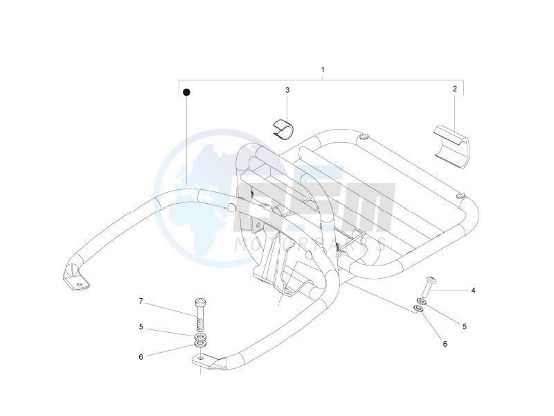 Rear luggage rack blueprint