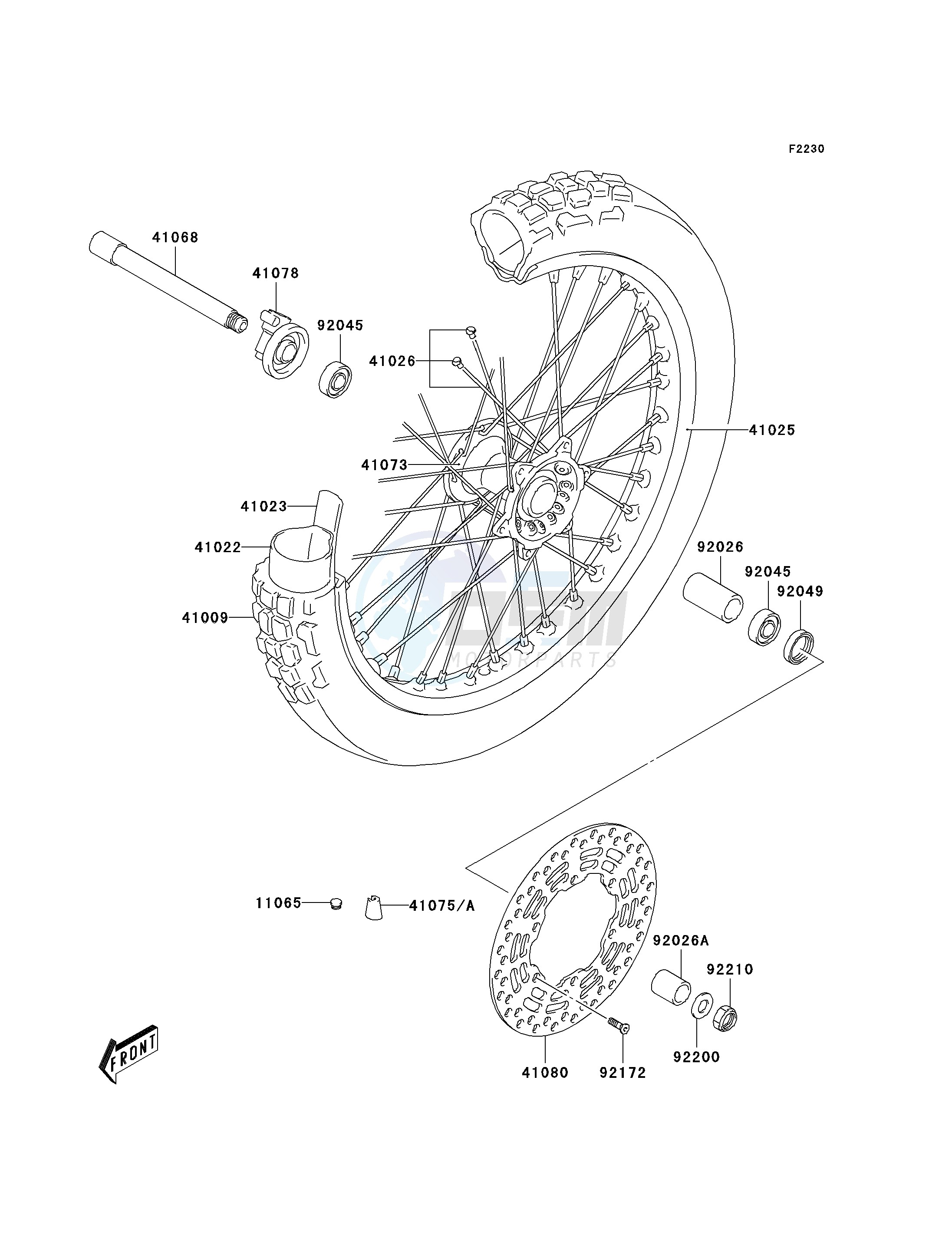 FRONT HUB blueprint