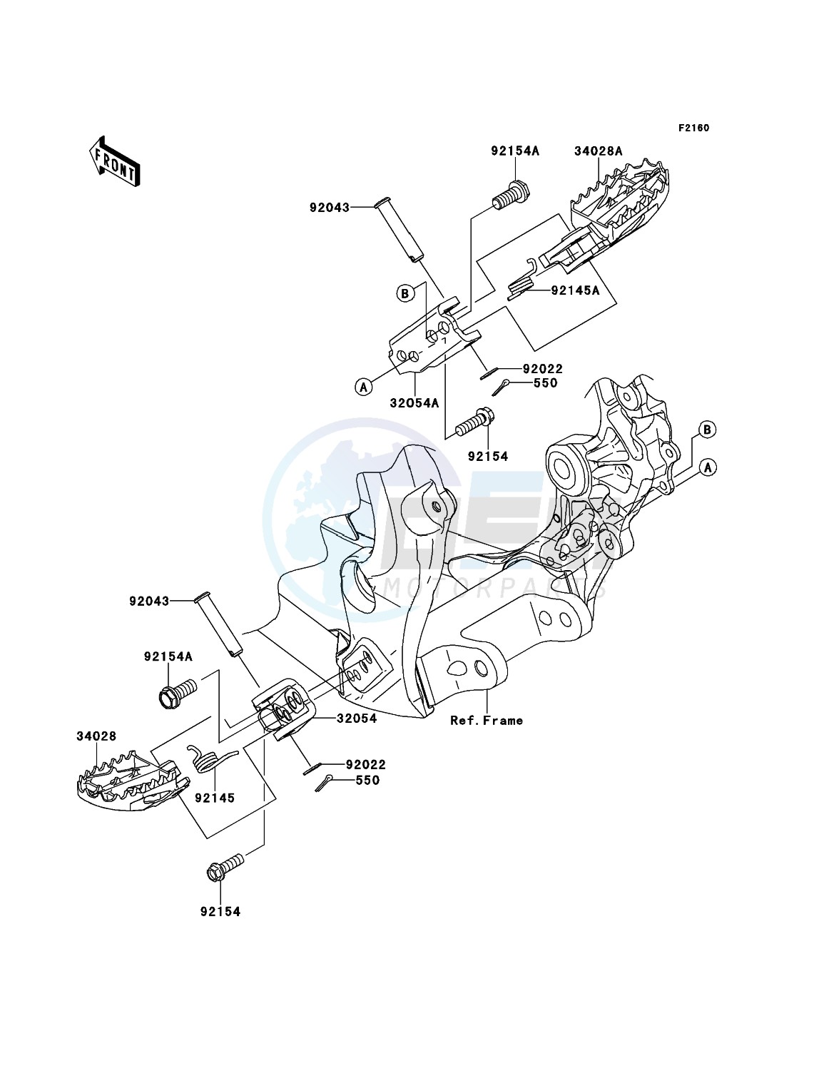 Footrests blueprint