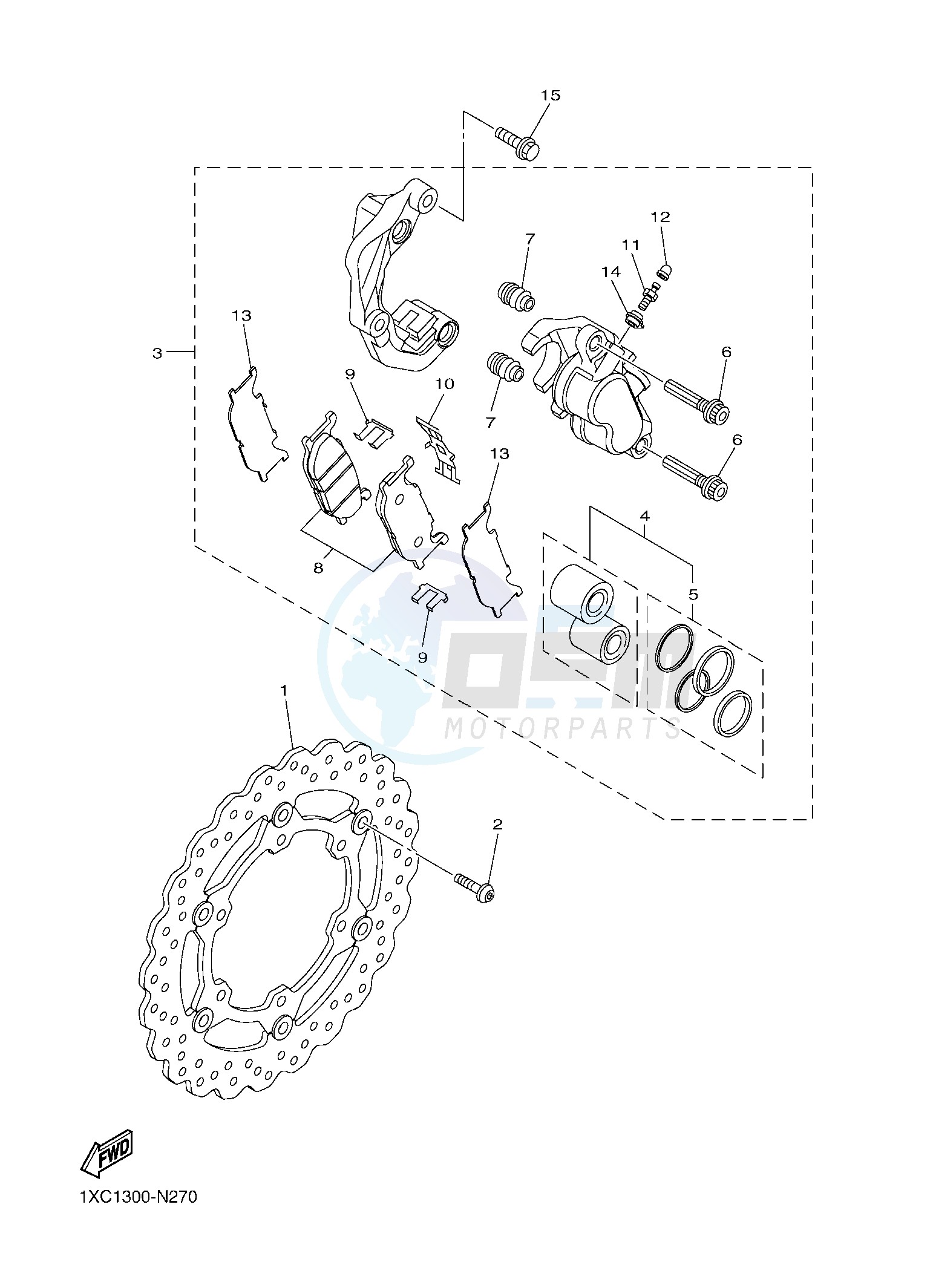 FRONT BRAKE CALIPER image