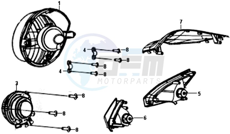 HEAD LAMP CPL. blueprint