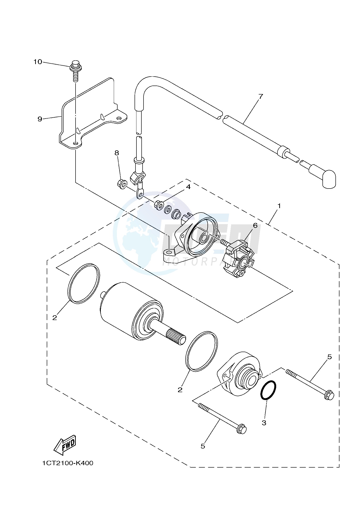 STARTING MOTOR blueprint