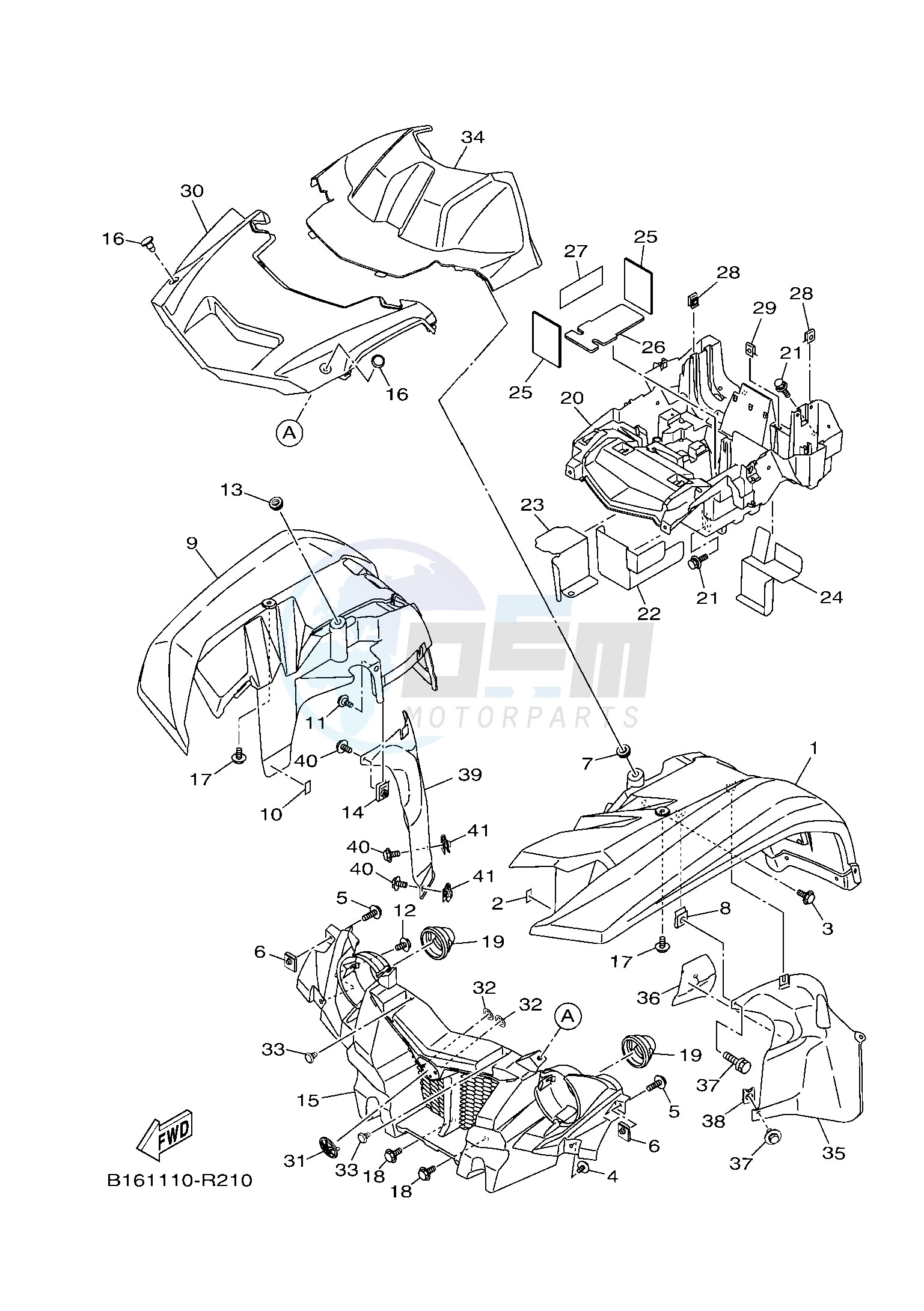 FRONT FENDER blueprint