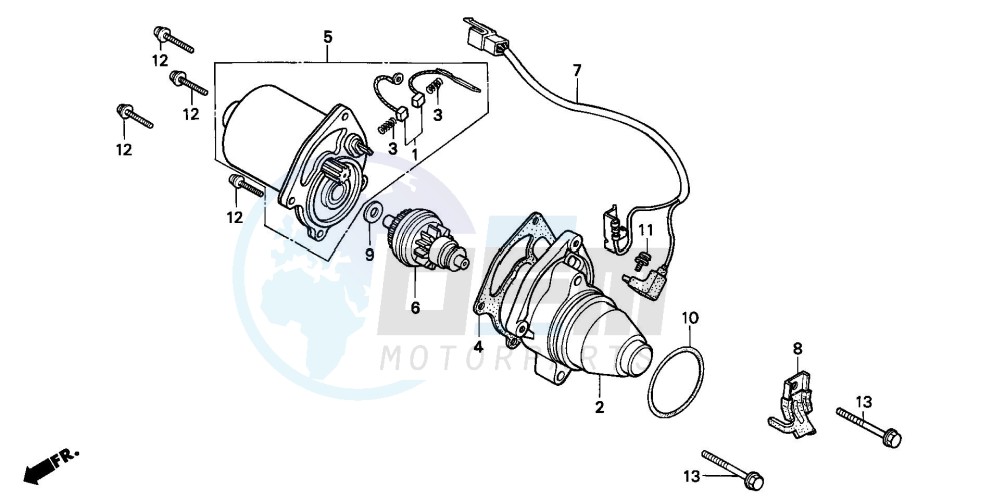 STARTING MOTOR blueprint