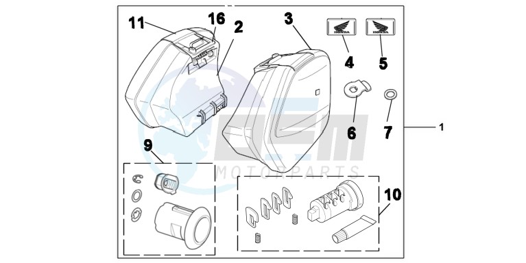 KIT PANNIER 29L ONE KEY blueprint