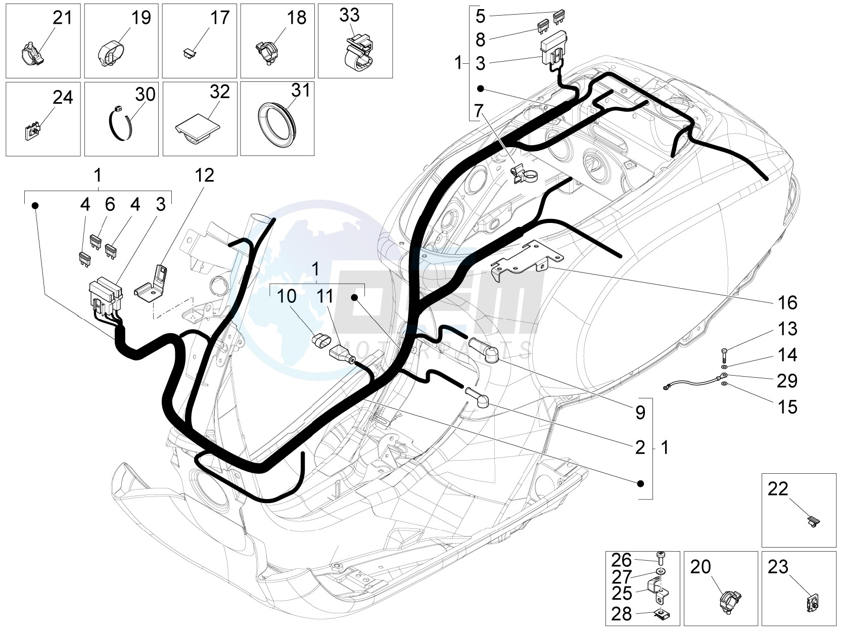 Main cable harness blueprint