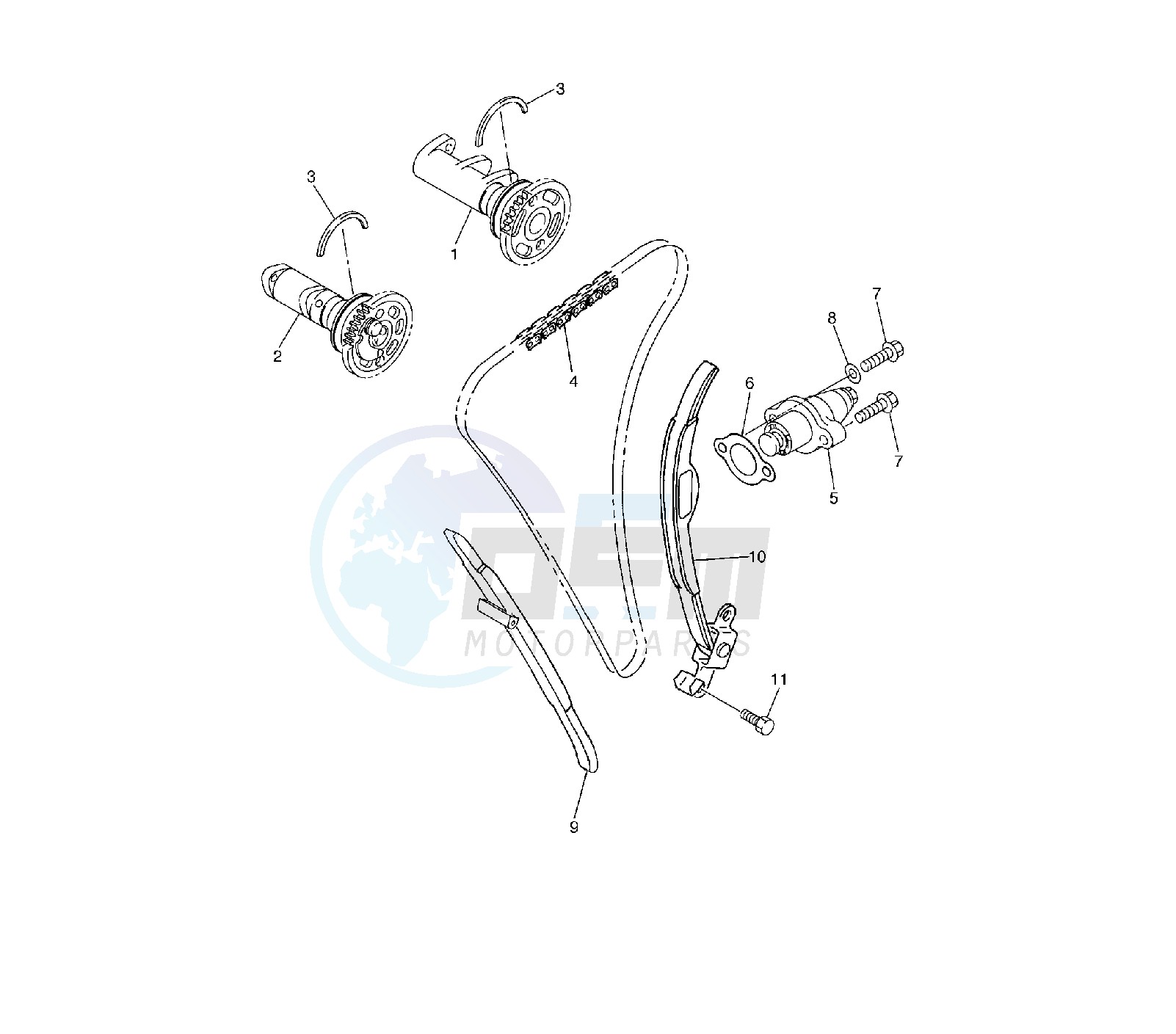 CAMSHAFT AND TIMING CHAIN image