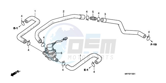 AIR INJECTION CONTROL VALVE blueprint