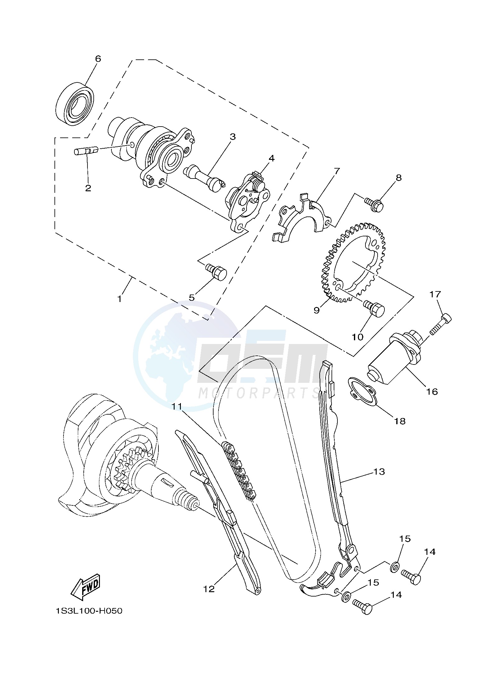 CAMSHAFT & CHAIN blueprint