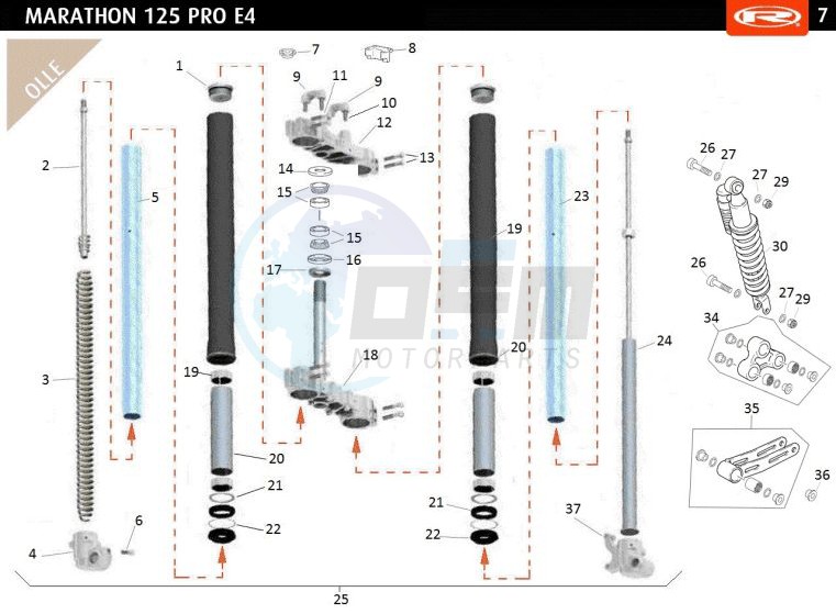 FRONT FORK blueprint