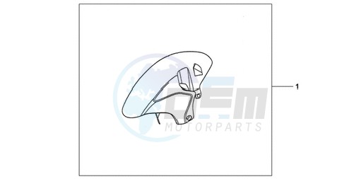 CARBON FIBER FRONT FENDER blueprint