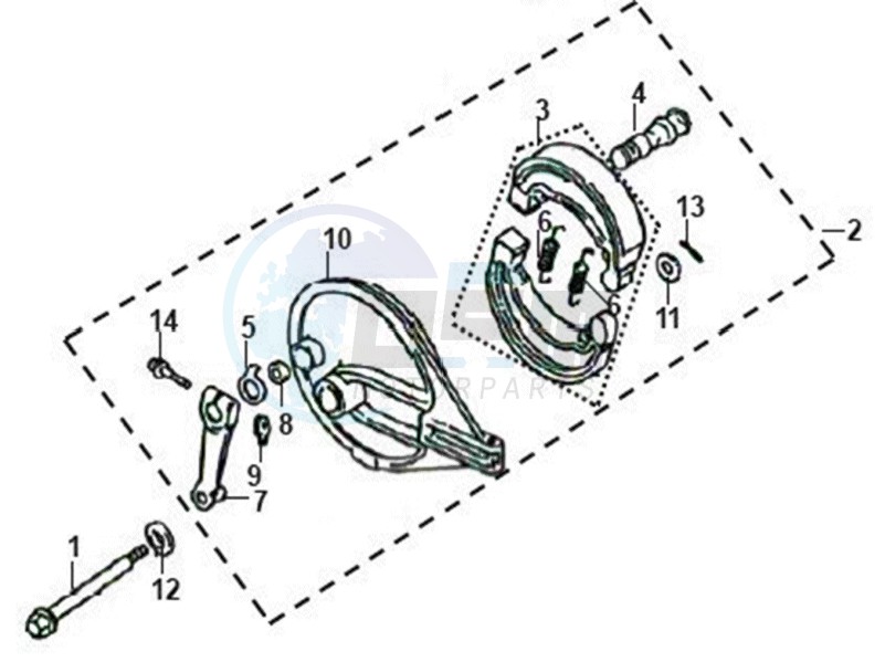 REAR BRAKE MOUNT image