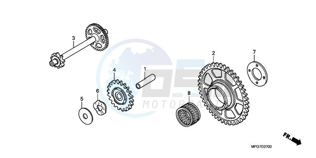 STARTING DRIVEN GEAR blueprint