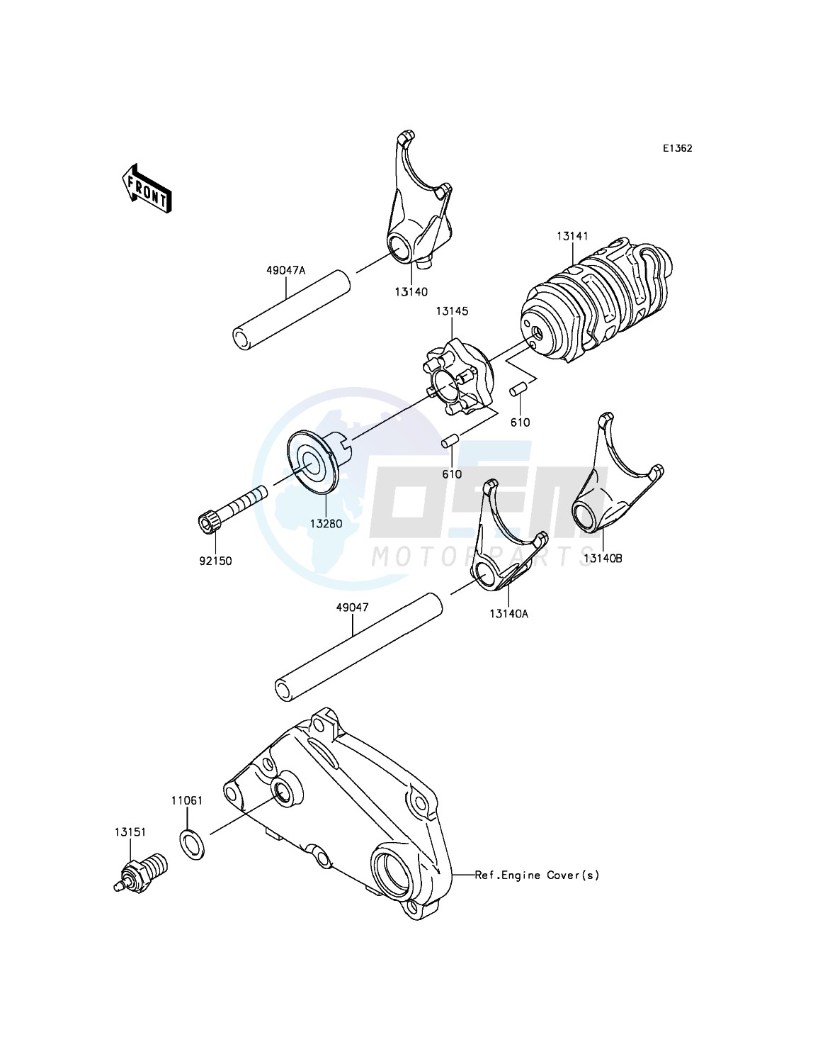 Gear Change Drum/Shift Fork(s) blueprint