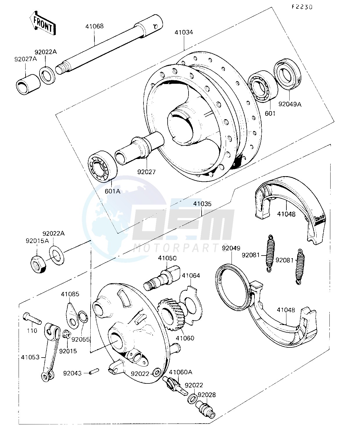 FRONT HUB blueprint