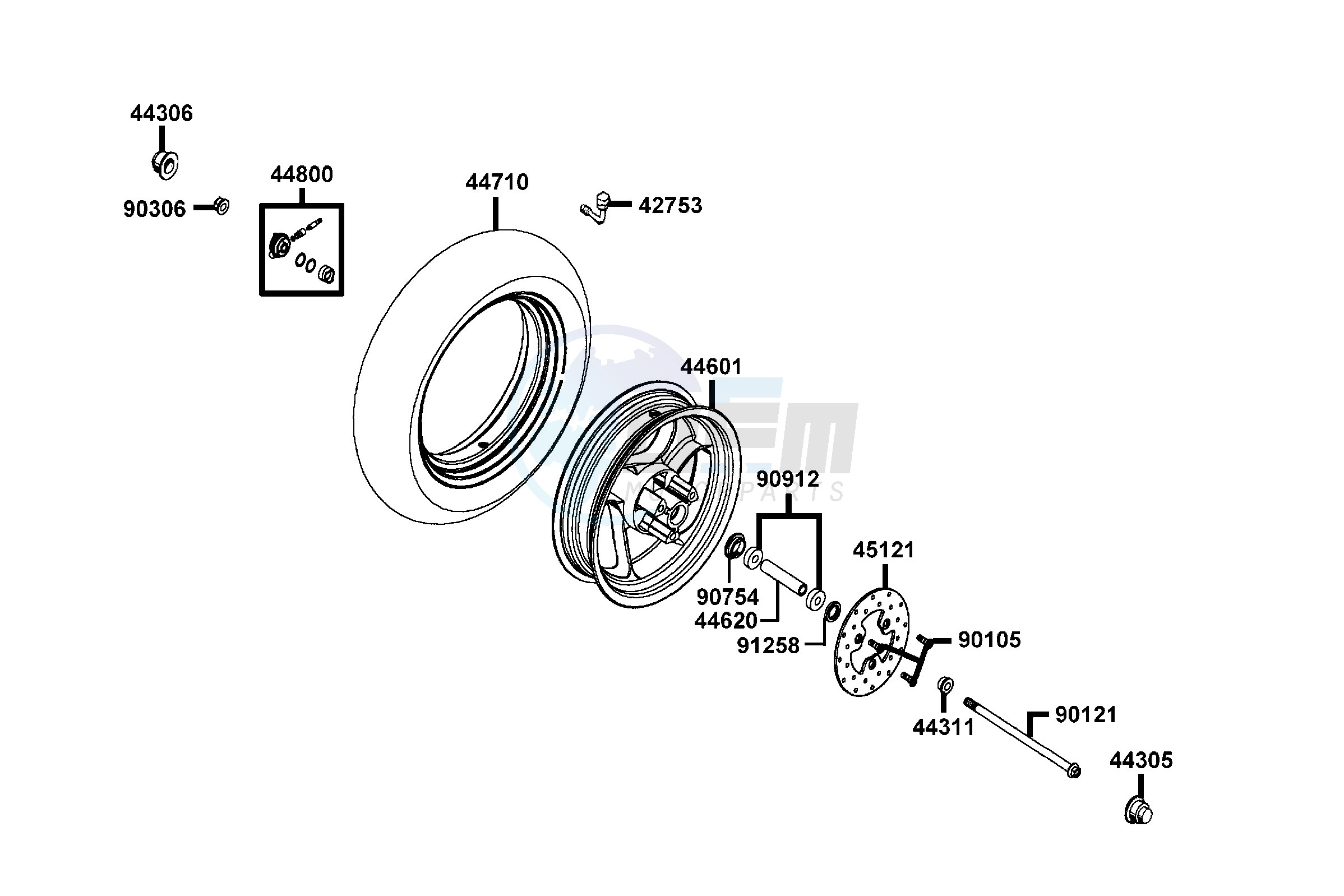 Front Wheel blueprint