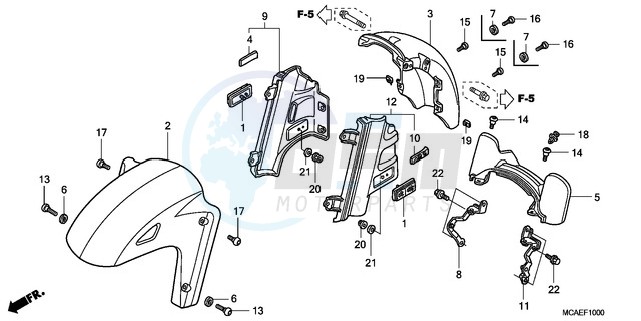 FRONT FENDER blueprint