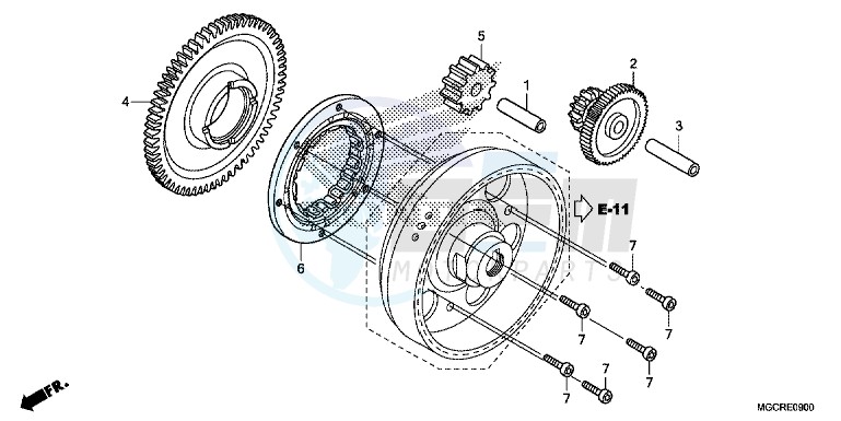 STARTING CLUTCH blueprint