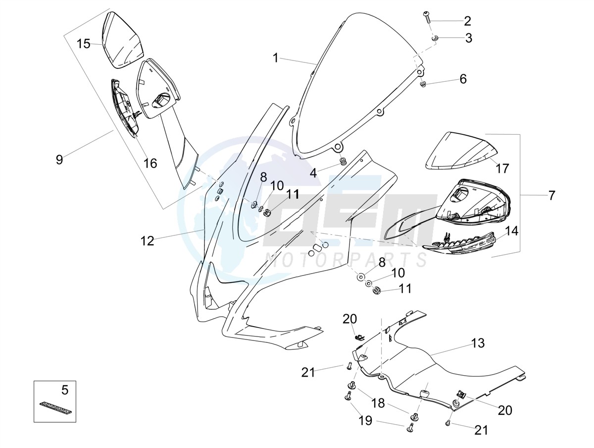 Front fairing blueprint