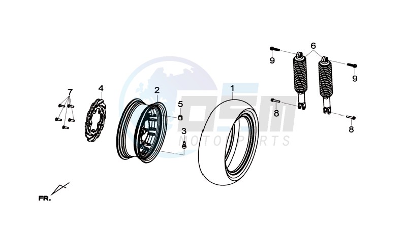 REAR WHEEL / REAR SUSPENSION image