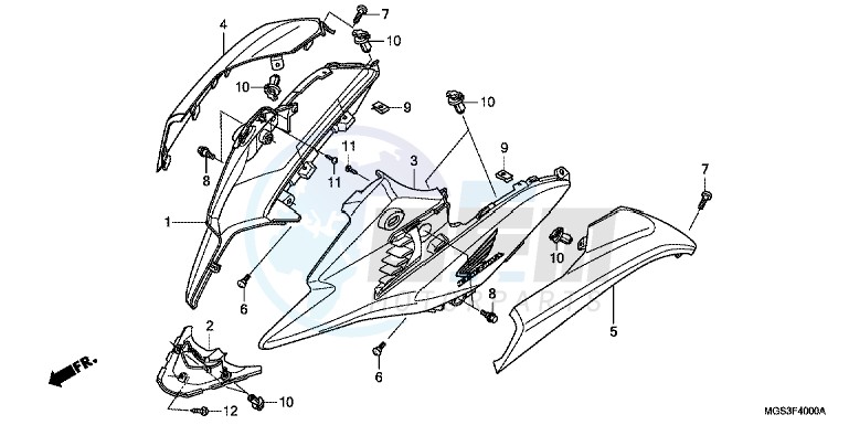 SIDE COWL blueprint