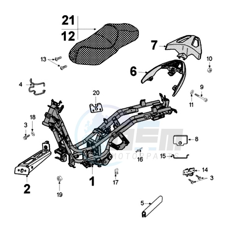 FRAME AND SADDLE blueprint