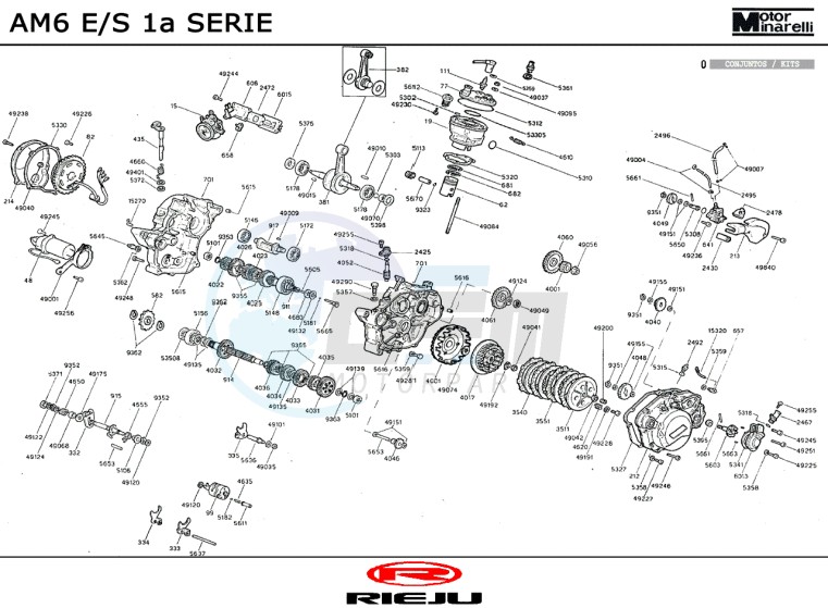 ENGINE  AM6 E/S 1a SERIE blueprint