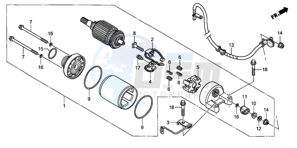 STARTING MOTOR blueprint