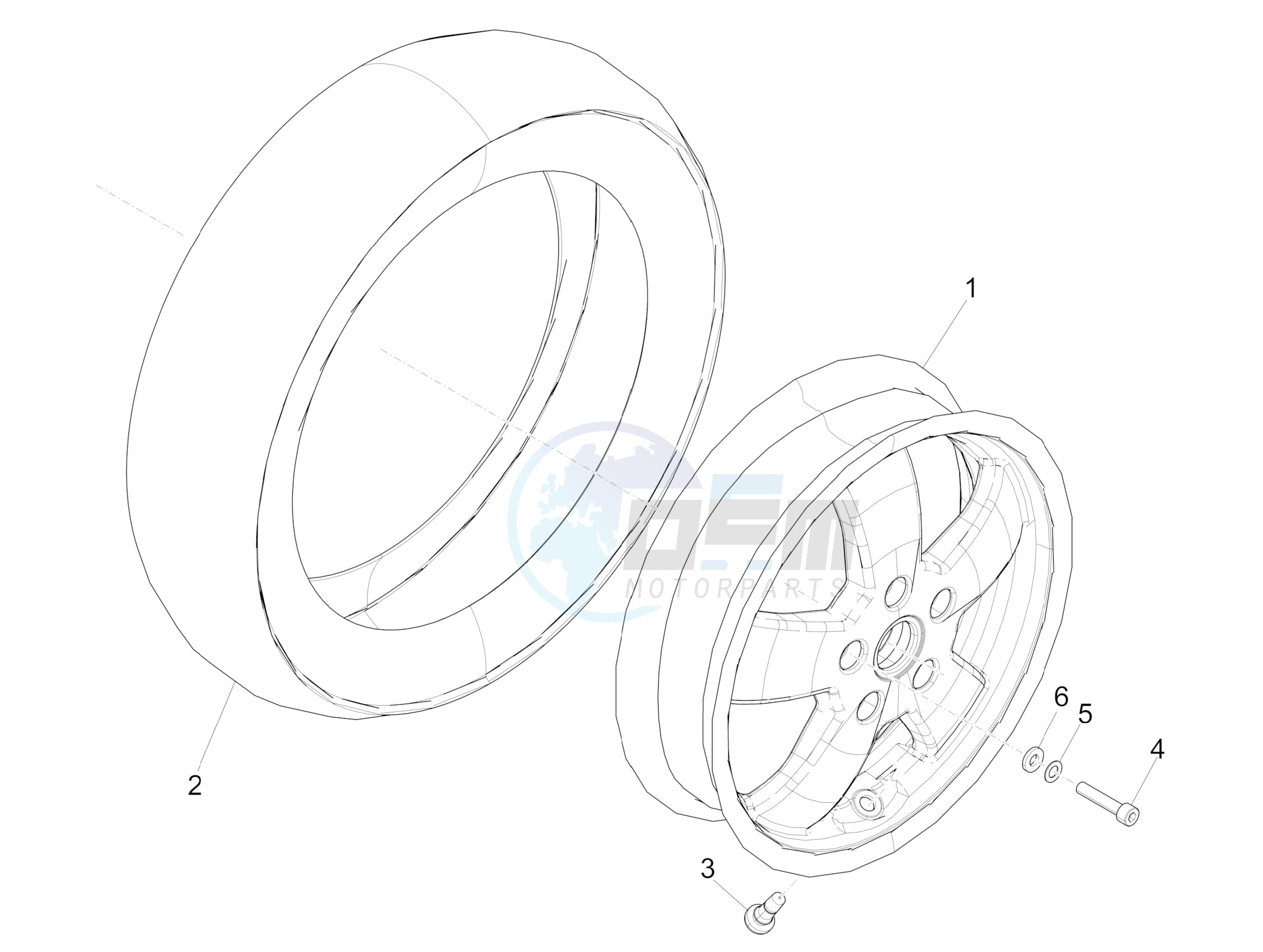 Front wheel blueprint