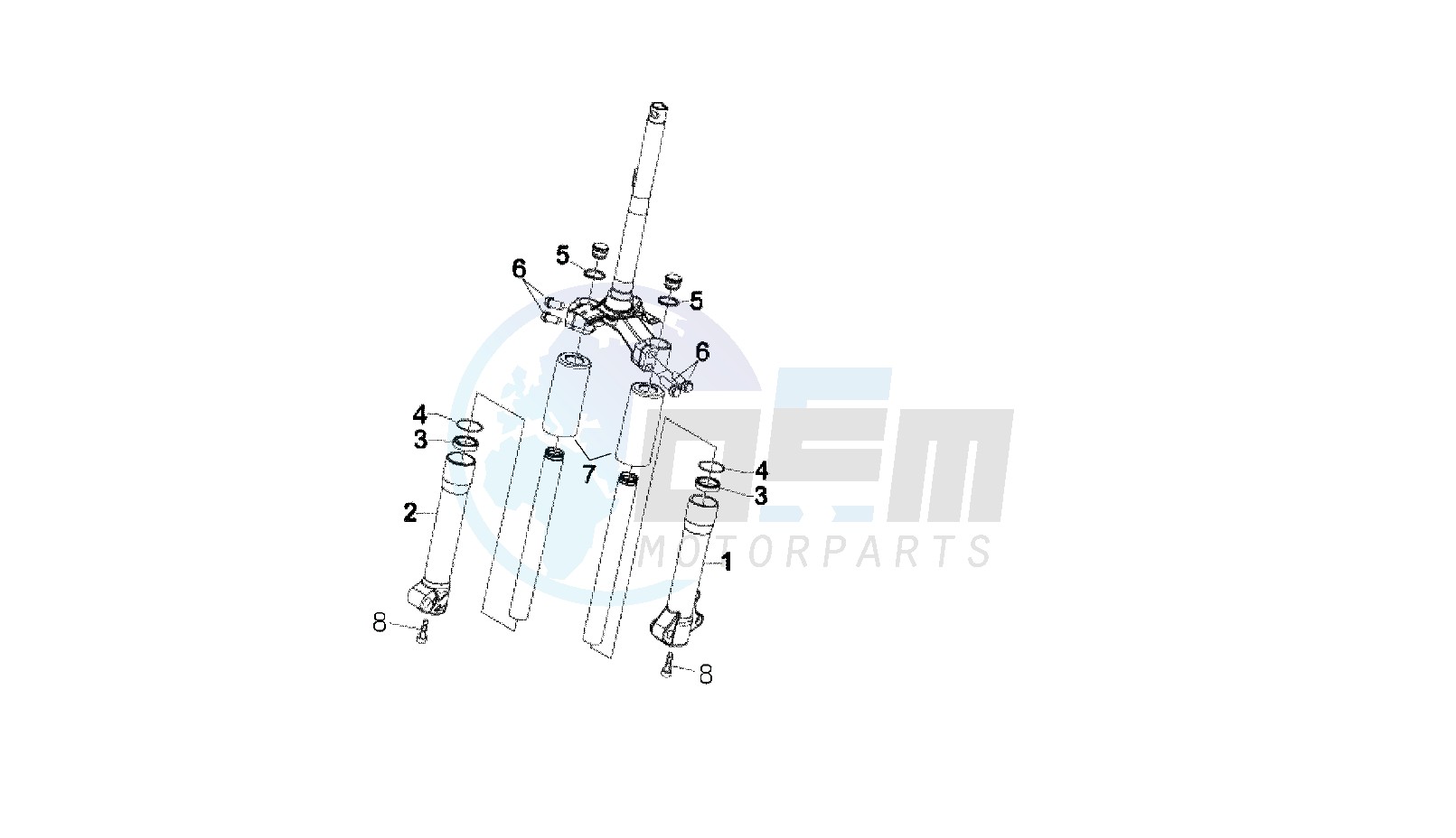 FRONT FORK WUXI TOP blueprint