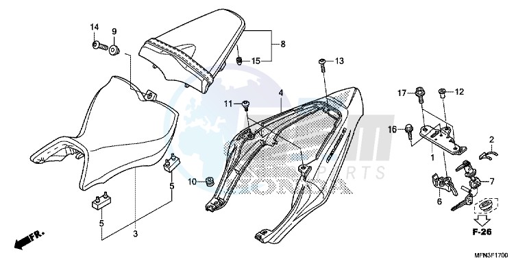 SEAT/ SEAT COWL blueprint