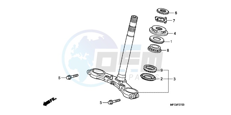 STEERING STEM blueprint