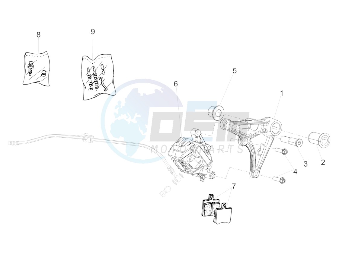 Rear brake caliper image