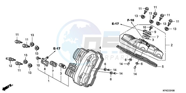 CYLINDER HEAD COVER blueprint