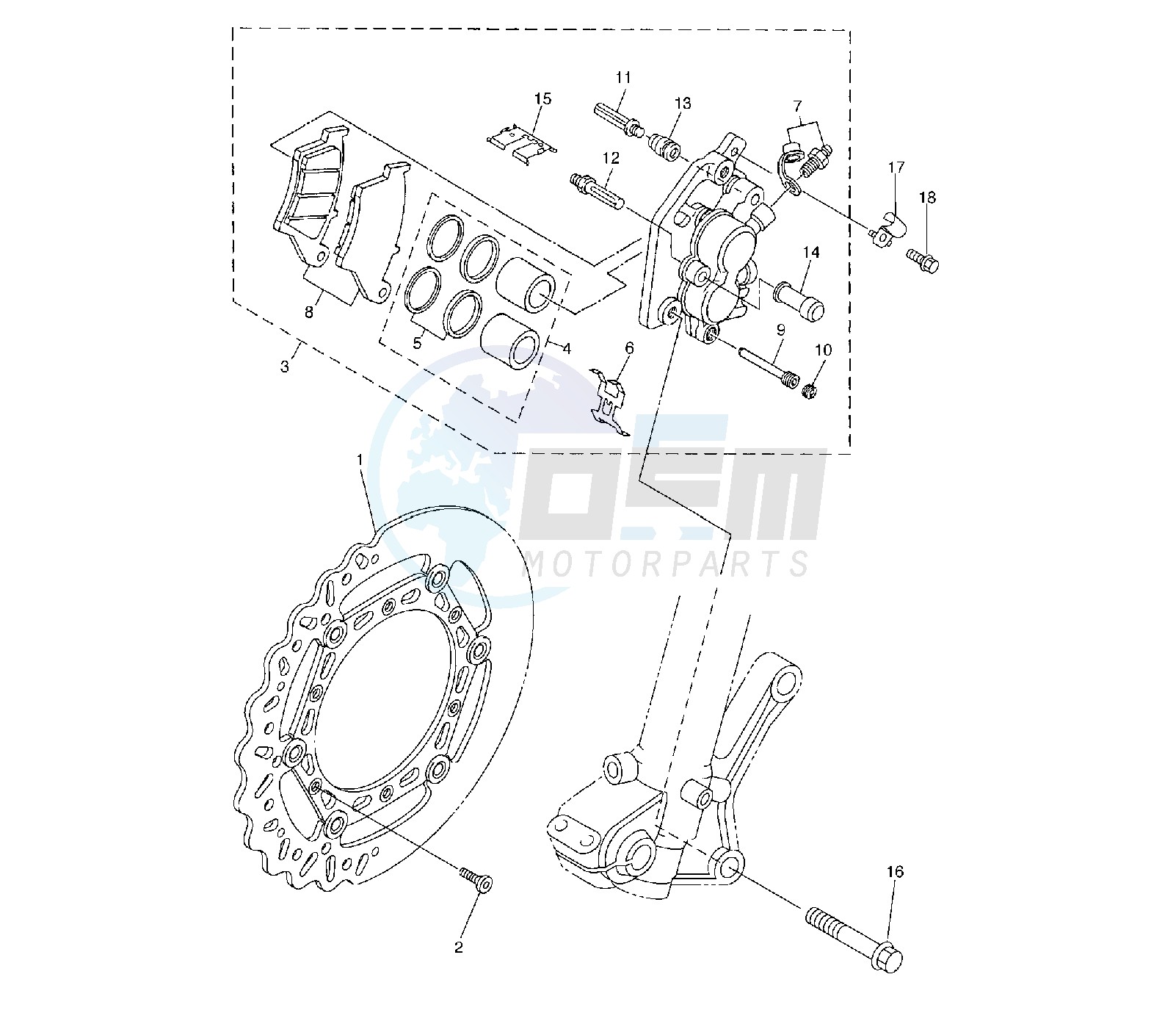 FRONT BRAKE CALIPER image