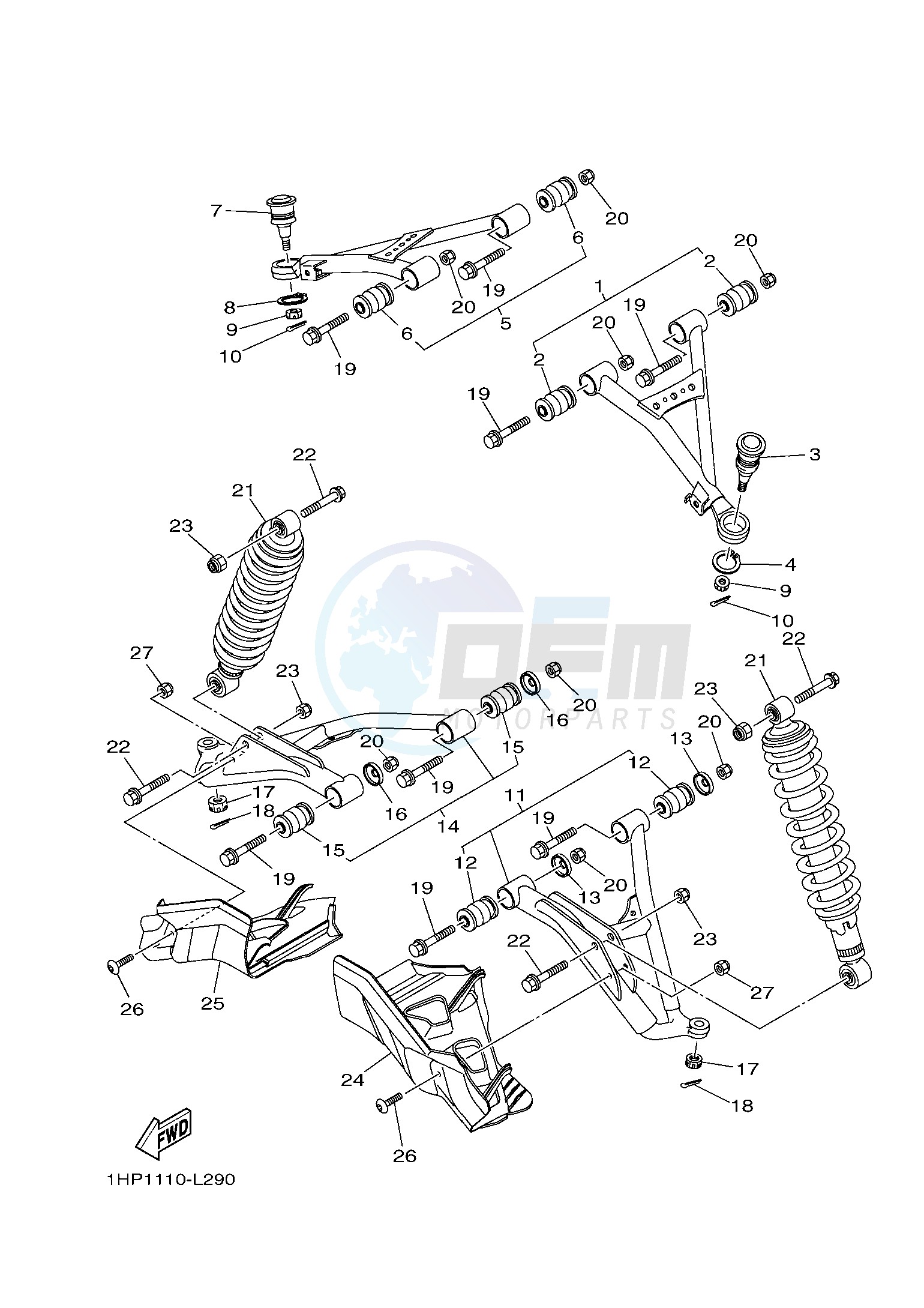 FRONT SUSPENSION & WHEEL image