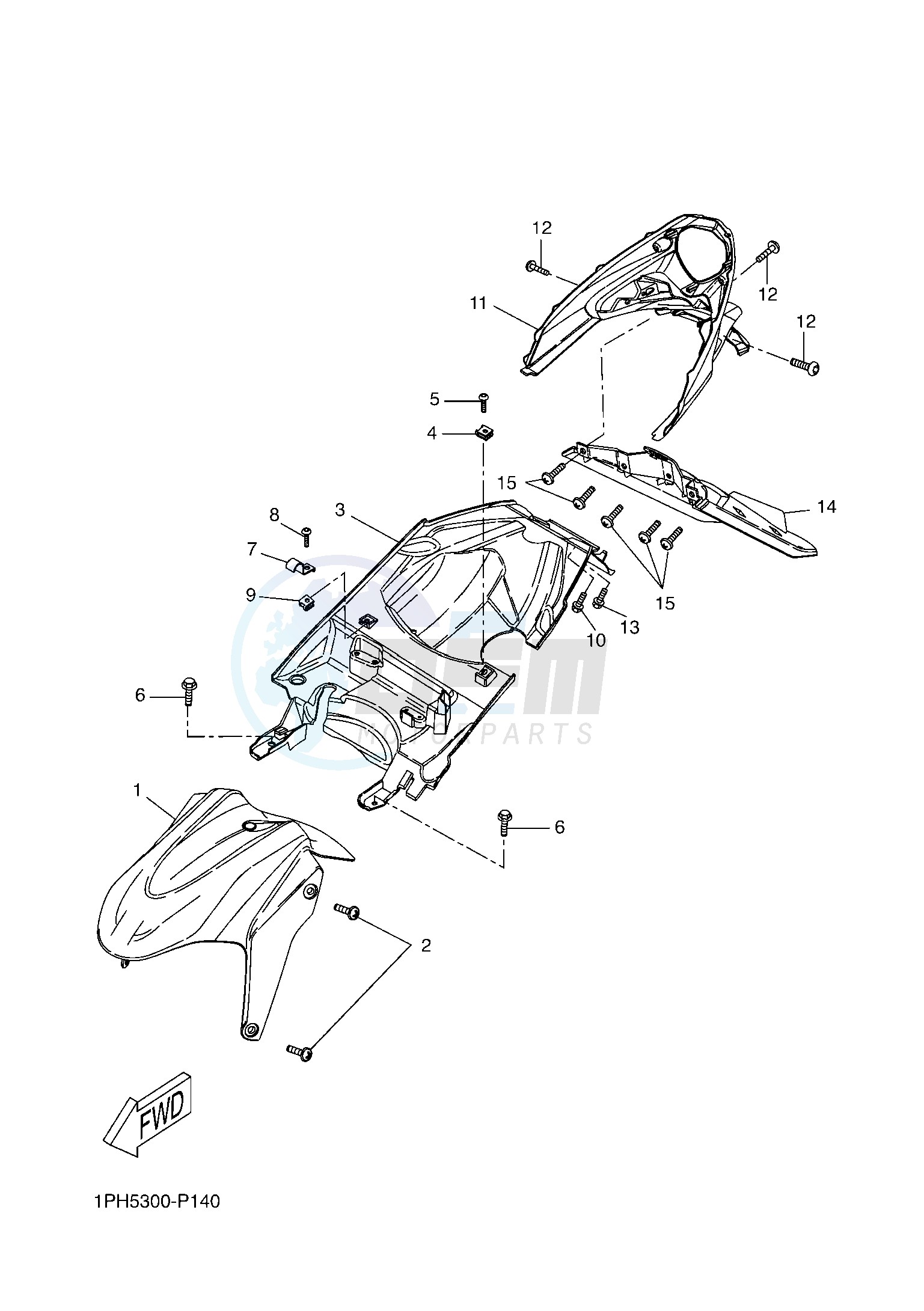 FRONT FENDER blueprint