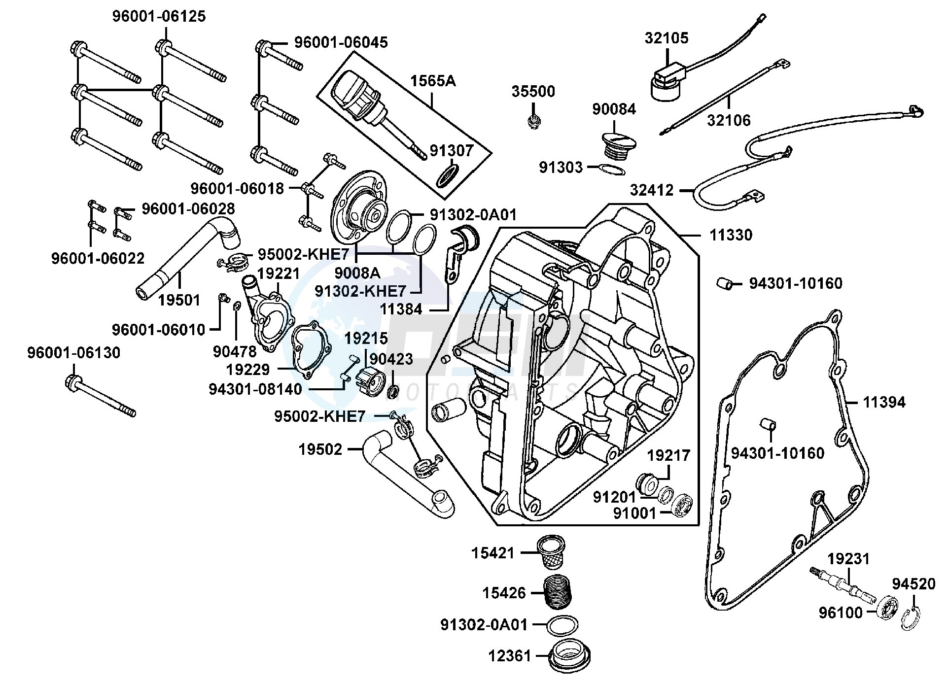 Right Crankcase Cover - Water  Pump image