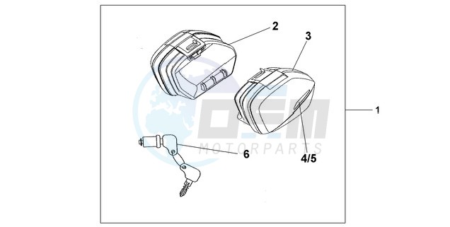 33 LITRE PANNIER SET PEARL NIGHT STAR BLACK blueprint