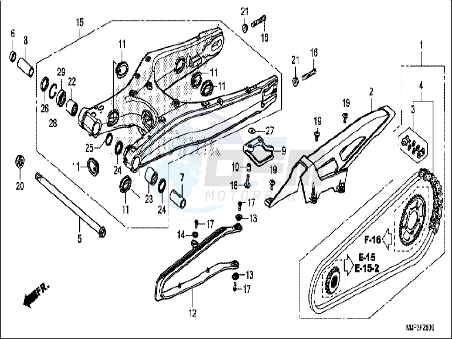 SWING ARM blueprint