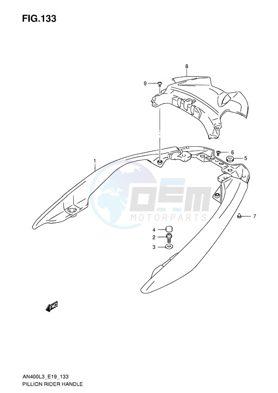 PILLION RIDER HANDLE image