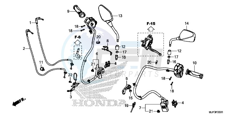 SWITCH/CABLE (CRF1000D) image