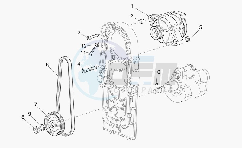 Switches Moto Guzzi Griso 850のサイドスタンドスイッチ705.04.94 I.E