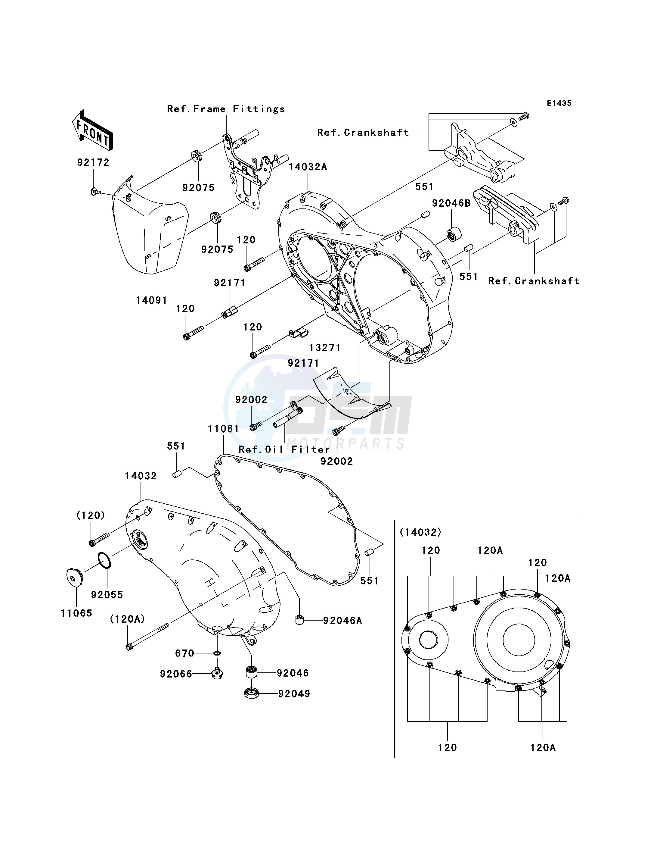 LEFT ENGINE COVER-- S- - image